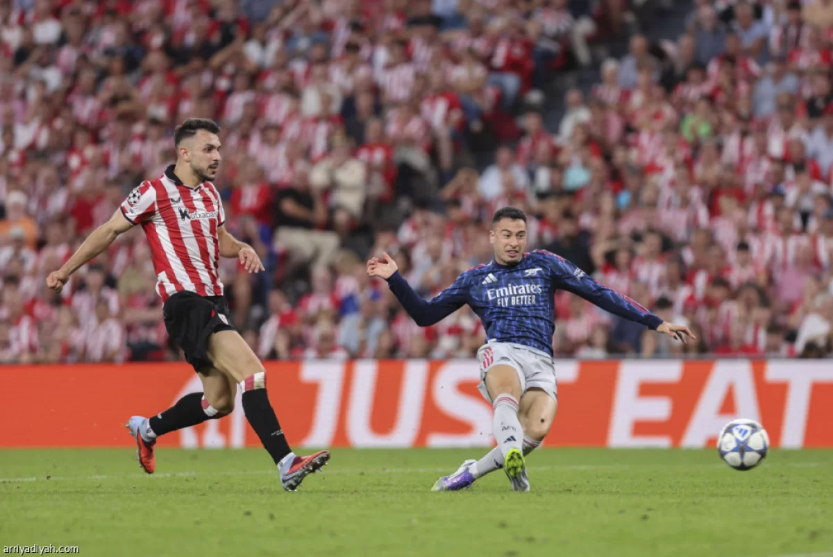 أرسنال يفتتح مشواره الأوروبي بانتصار تاريخي على بلباو