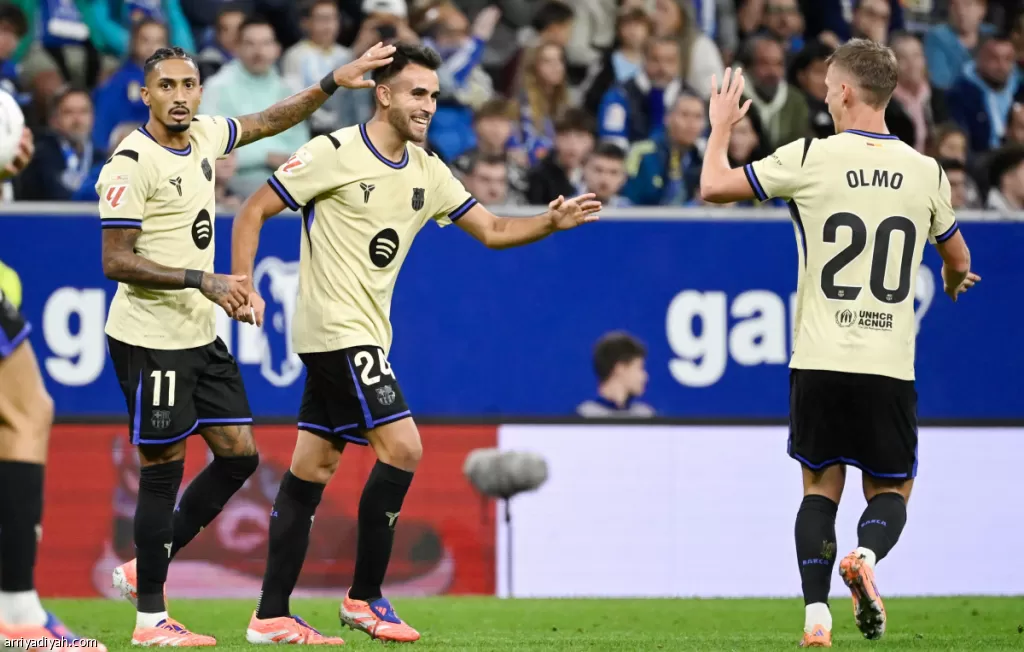 برشلونة يقلب الطاولة على أوفييدو بثلاثية