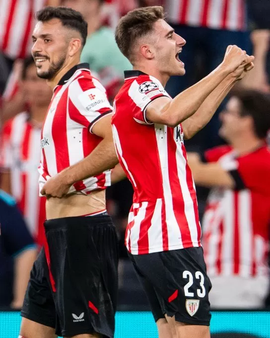 أتلتيك بلباو يهزم كارباخ بثلاثية